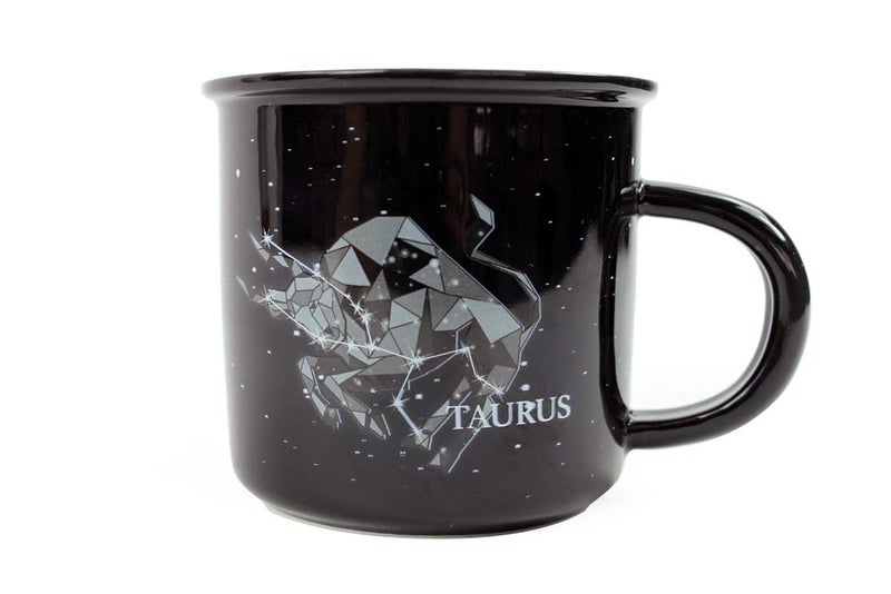 Creature Cups TAURUS Ceramic Mugs - 13.5 oz Coffee & Tea Mug, Astrology Horoscope Cups with Personality Traits Revealed Inside, April & May Birthday Constellation and Zodiac Sign Drinkware - Image 1